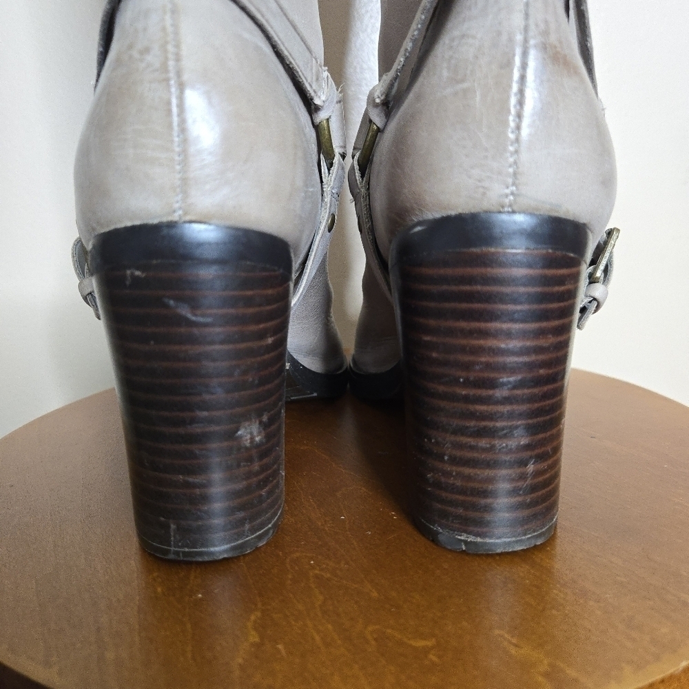 Lauren Ralph Lauren Delsa Burnished Leather Knee High Riding Boots - Picture 10 of 15